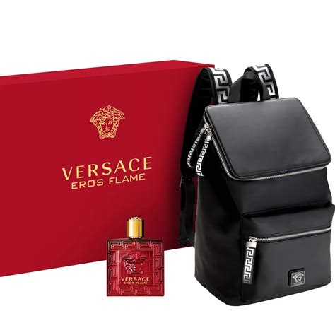 versace eros backpack gift set|versace eros flame gift set.